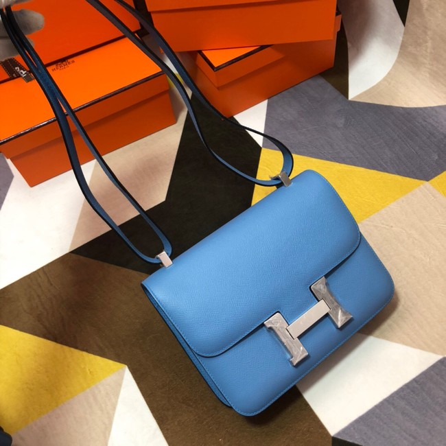 Hermes Original Espom Leather Constance Bag 5333 blue