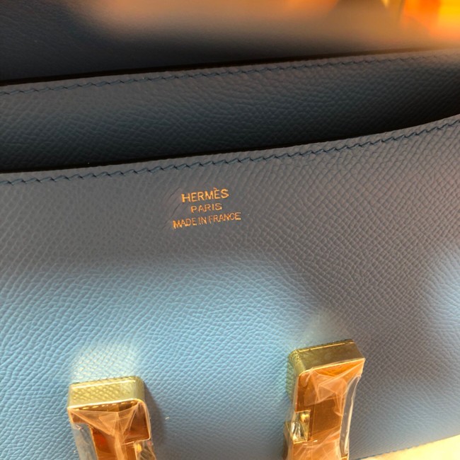 Hermes Original Espom Leather Constance Bag 5333 blue