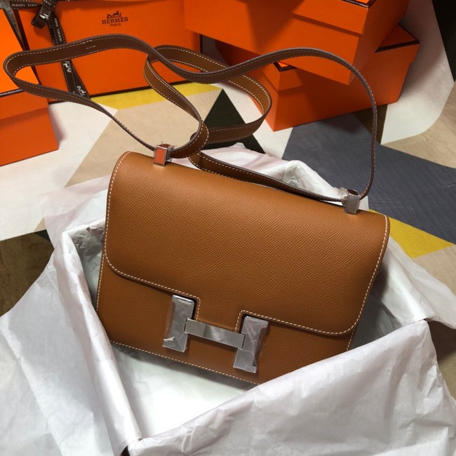 Hermes Original Espom Leather Constance Bag 5333 brown