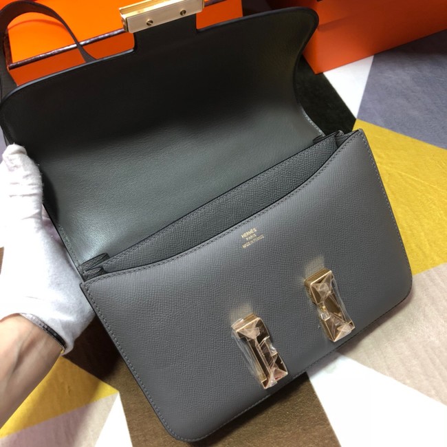 Hermes Original Espom Leather Constance Bag 5333 dark gray