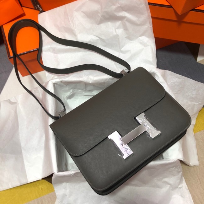 Hermes Original Espom Leather Constance Bag 5333 dark gray