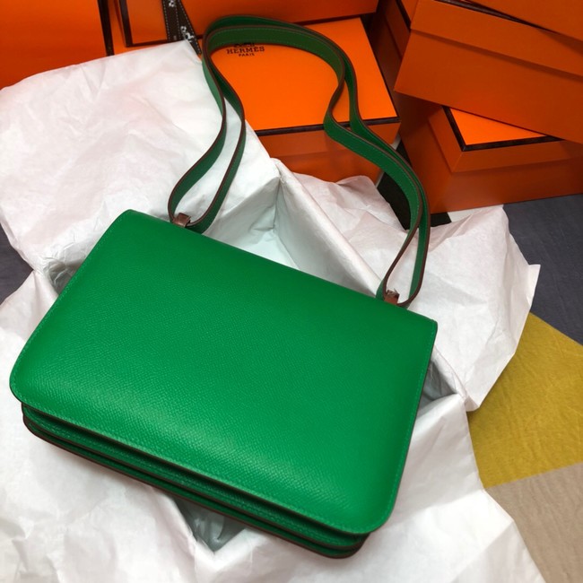 Hermes Original Espom Leather Constance Bag 5333 green