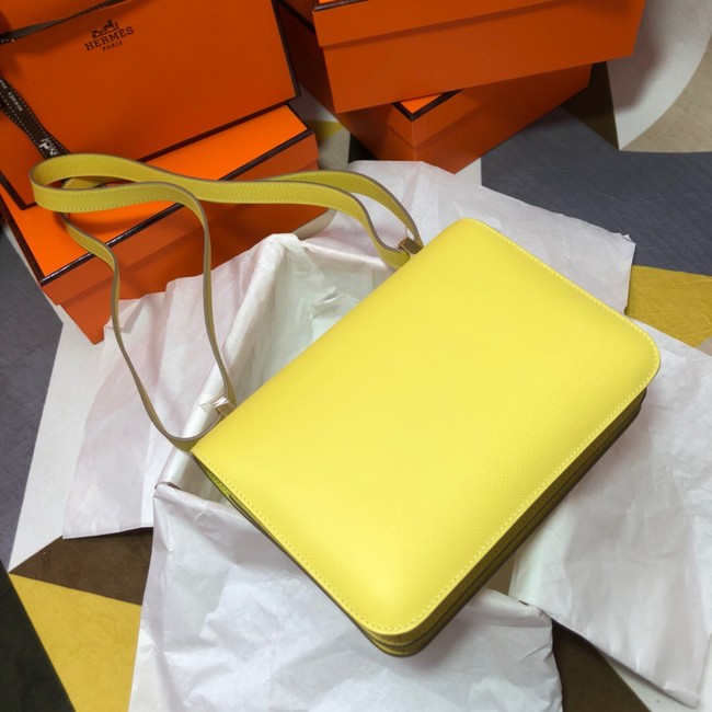 Hermes Original Espom Leather Constance Bag 5333 lemon