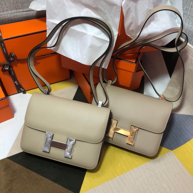 Hermes Original Espom Leather Constance Bag 5333 light gray