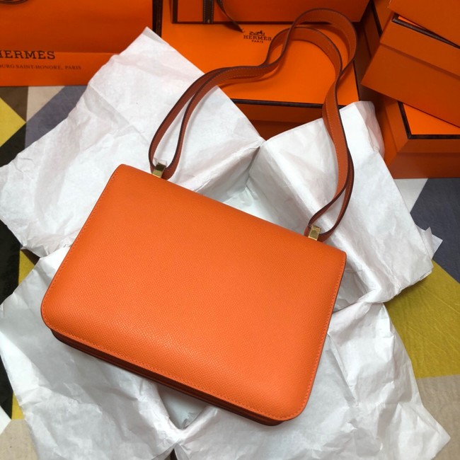 Hermes Original Espom Leather Constance Bag 5333 orange