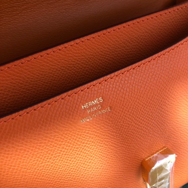 Hermes Original Espom Leather Constance Bag 5333 orange