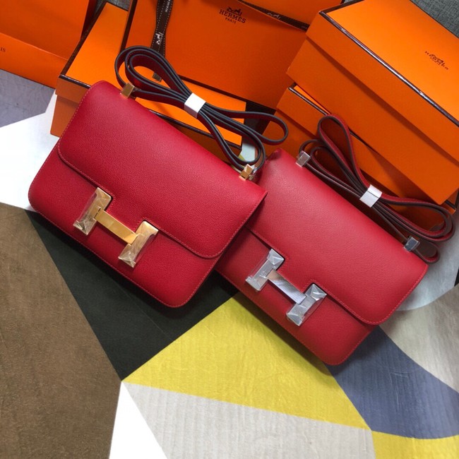 Hermes Original Espom Leather Constance Bag 5333 red