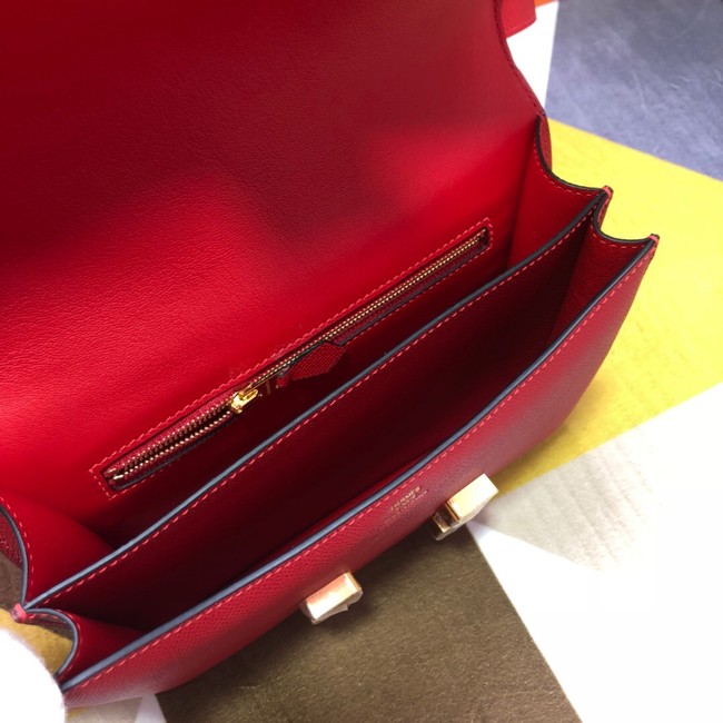 Hermes Original Espom Leather Constance Bag 5333 red