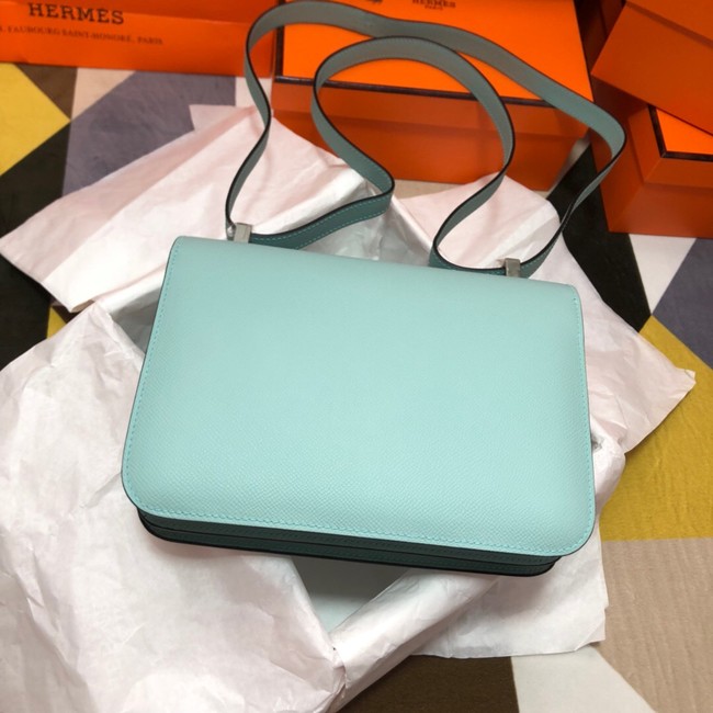 Hermes Original Espom Leather Constance Bag 5333 sky blue