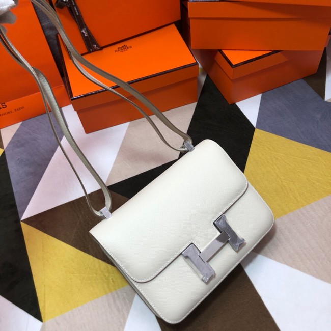 Hermes Original Espom Leather Constance Bag 5333 white