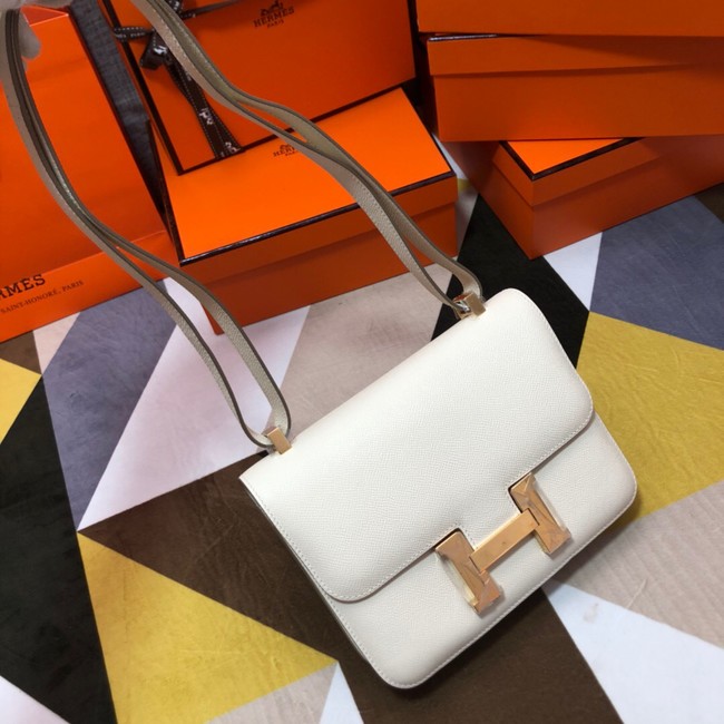 Hermes Original Espom Leather Constance Bag 5333 white