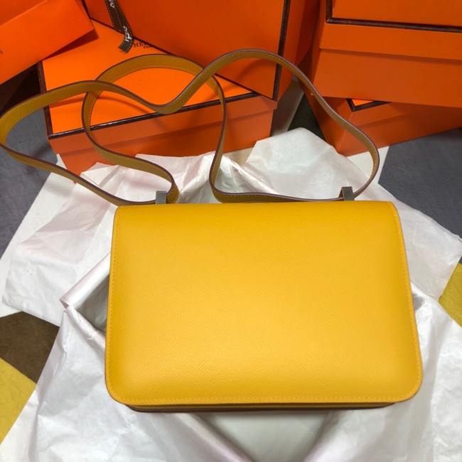 Hermes Original Espom Leather Constance Bag 5333 yellow