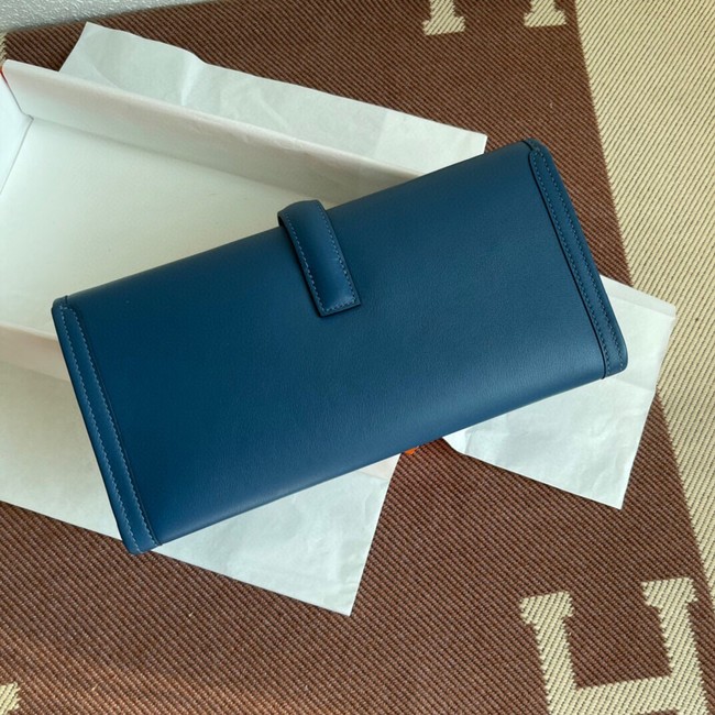 Hermes Original jige swift Leather Clutch 37088 drak gray