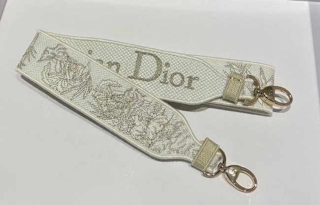 Dior MEDIUM LADY D-LITE BAG Embroidered M0565OJA cream