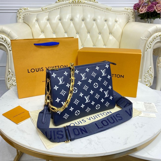 Louis Vuitton COUSSIN PM M58626 Royal blue & white