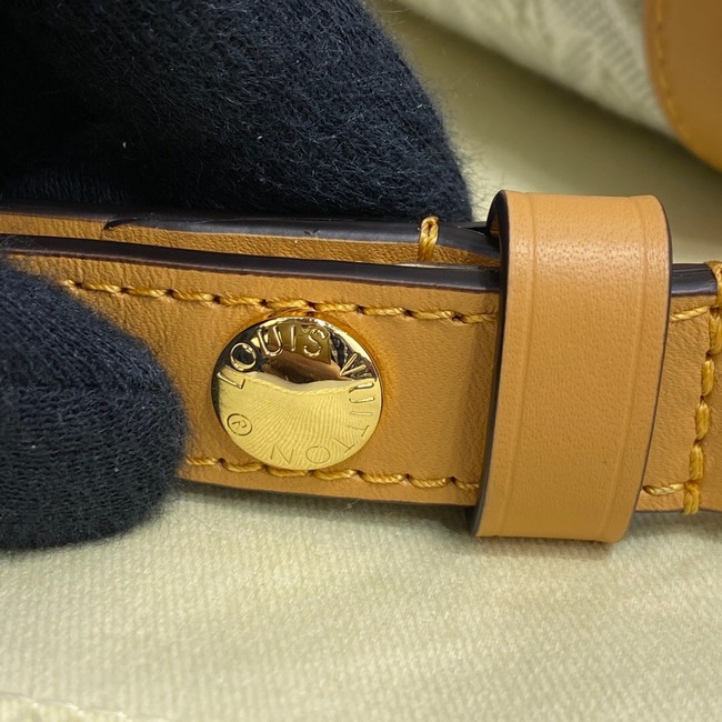 Louis Vuitton DAUPHINE MM M59483 Ecru & Caramel