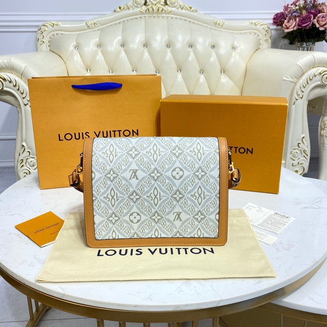 Louis Vuitton DAUPHINE MM M59483 Ecru & Caramel