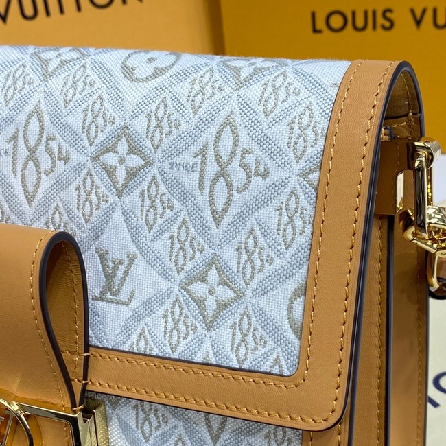 Louis Vuitton DAUPHINE MM M59483 Ecru & Caramel