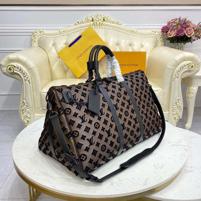 Louis Vuitton KEEPALL BANDOULIERE 50 M45069 dark brown