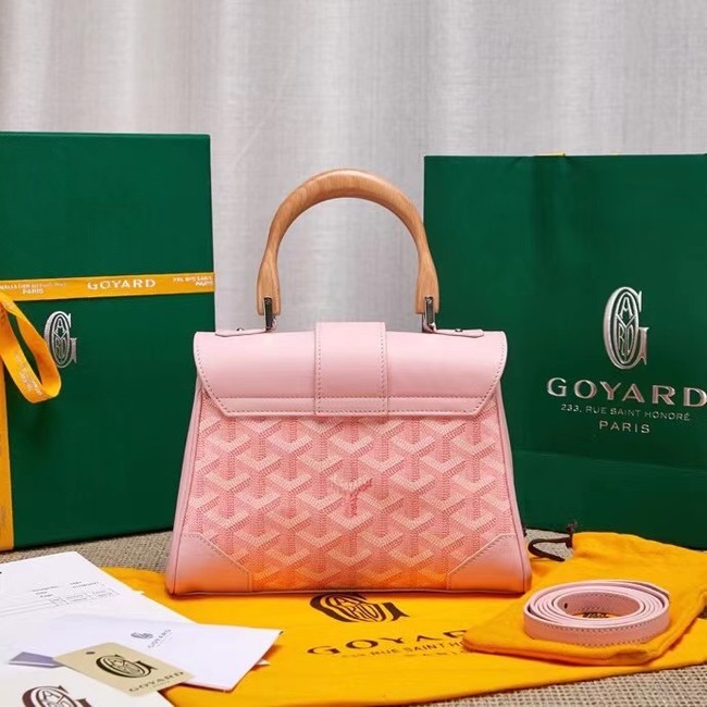 Goyard Calfskin Leather saigon mini Tote Bag 9955 Pink