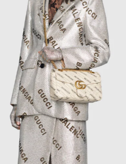 Gucci The Hacker Project small GG Marmont bag ‎443497 white