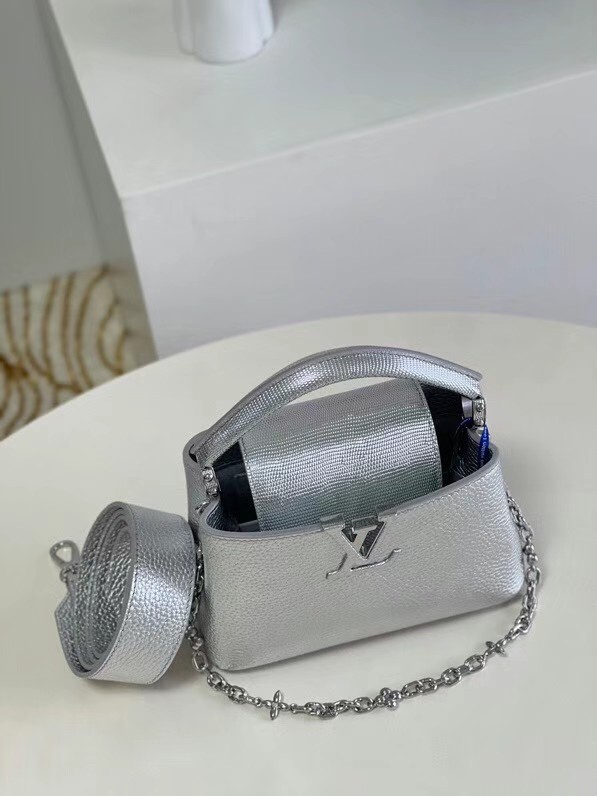 Louis Vuitton CAPUCINES MINI M80239 silver