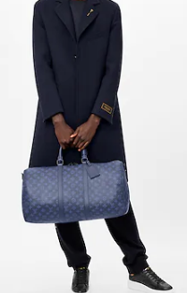 Louis Vuitton KEEPALL BANDOULIERE 50 M45731 Navy Blue