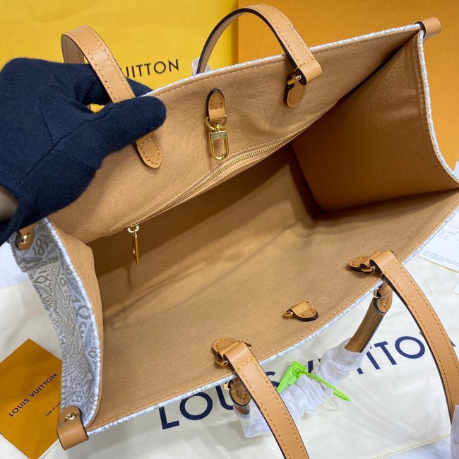 Louis Vuitton ONTHEGO MM M59614 Ecru & Caramel