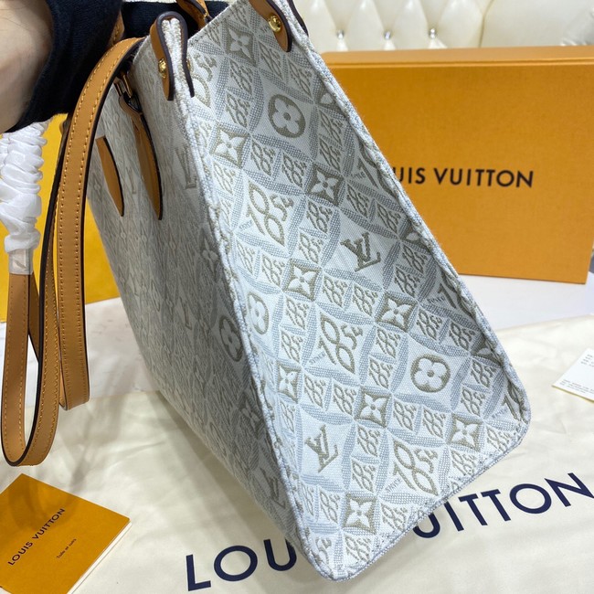 Louis Vuitton ONTHEGO MM M59614 Ecru & Caramel