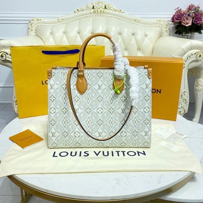 Louis Vuitton ONTHEGO MM M59614 Ecru & Caramel