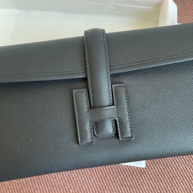 Hermes Original Espom Leather Clutch 37088 black