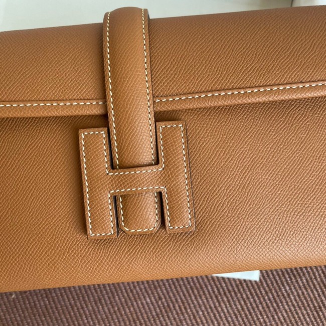 Hermes Original Espom Leather Clutch 37088 brown