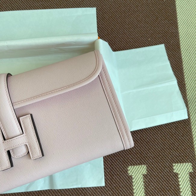 Hermes Original Espom Leather Clutch 37088 light pink