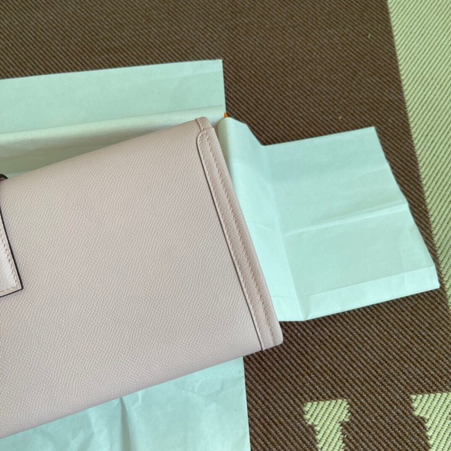 Hermes Original Espom Leather Clutch 37088 light pink