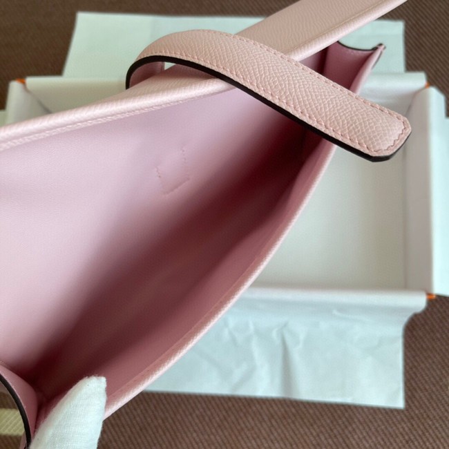 Hermes Original Espom Leather Clutch 37088 light pink