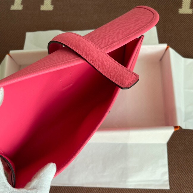 Hermes Original Espom Leather Clutch 37088 rose