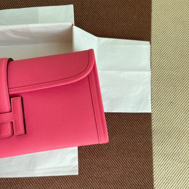 Hermes Original Espom Leather Clutch 37088 rose