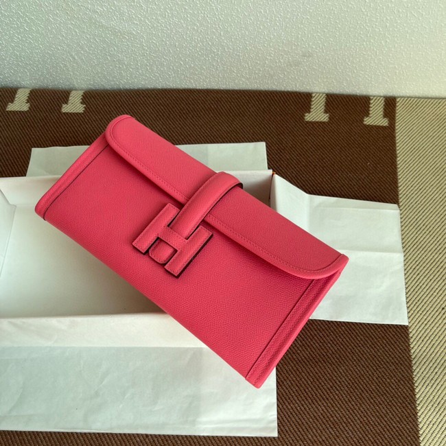 Hermes Original Espom Leather Clutch 37088 rose