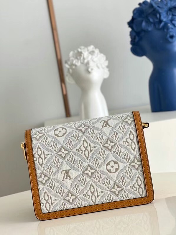 Louis Vuitton DAUPHINE PM M59480 Ecru & Caramel