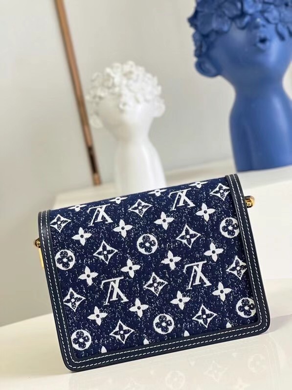 Louis Vuitton DAUPHINE PM M59480 Navy Blue