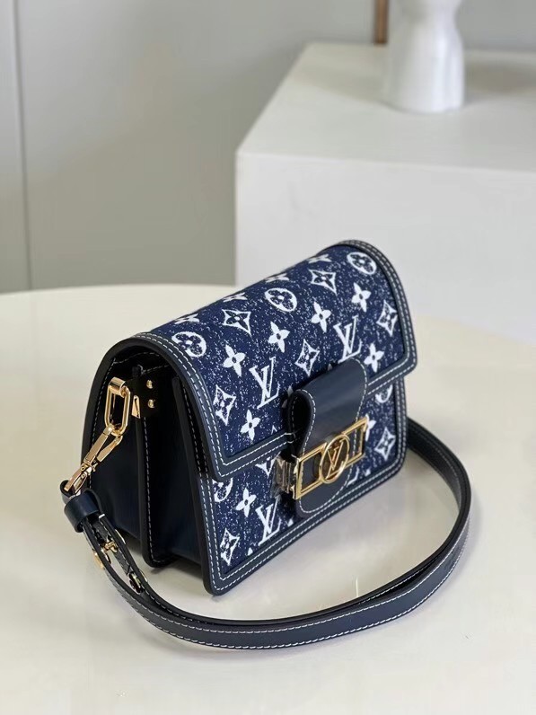 Louis Vuitton DAUPHINE PM M59480 Navy Blue