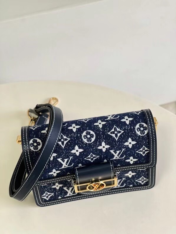 Louis Vuitton DAUPHINE PM M59480 Navy Blue