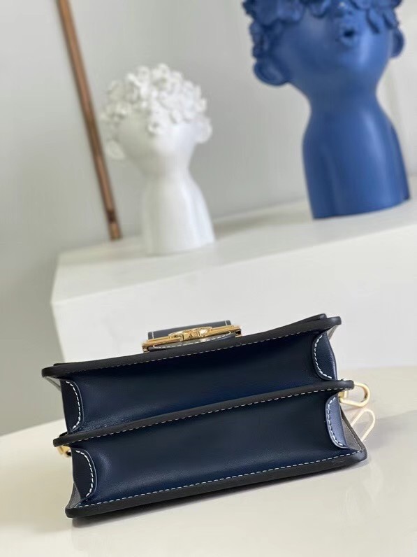 Louis Vuitton DAUPHINE PM M59480 Navy Blue