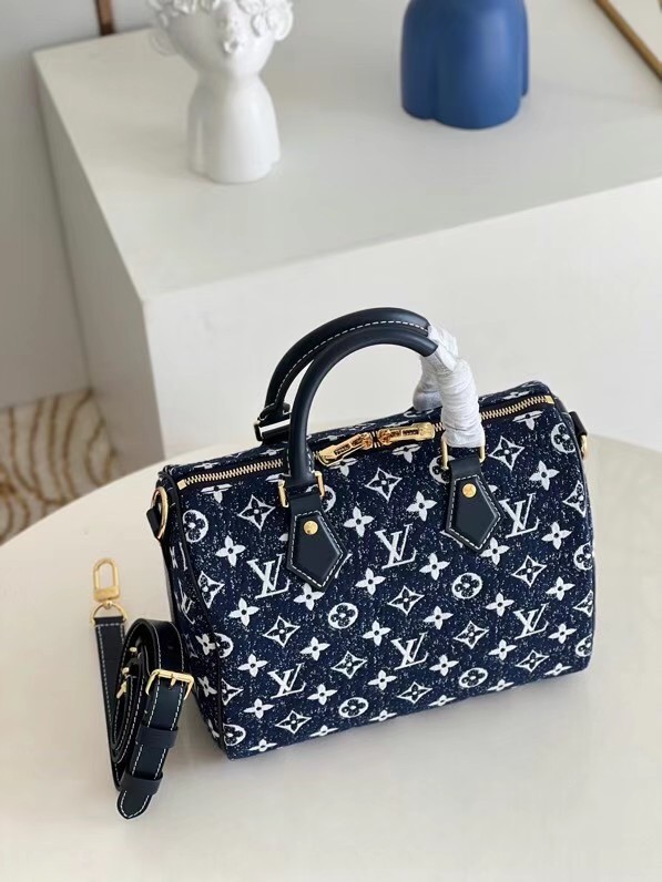 Louis Vuitton Monogram denim M59609 Navy Blue