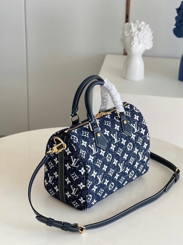 Louis Vuitton Monogram denim M59609 Navy Blue