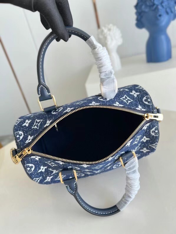 Louis Vuitton Monogram denim M59609 Navy Blue