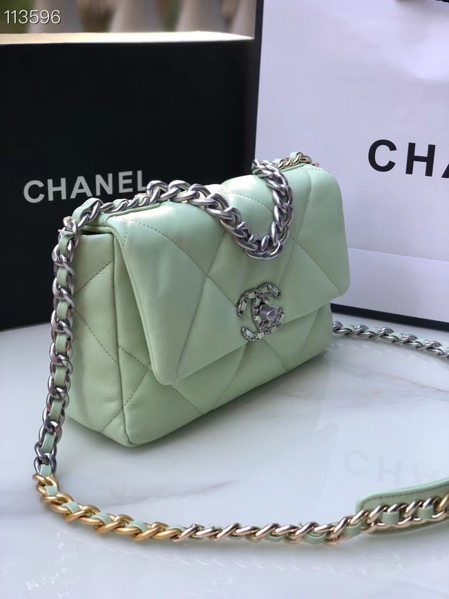 CHANEL Lambskin 19 Flap Bag AS1160 AS1161 light blue