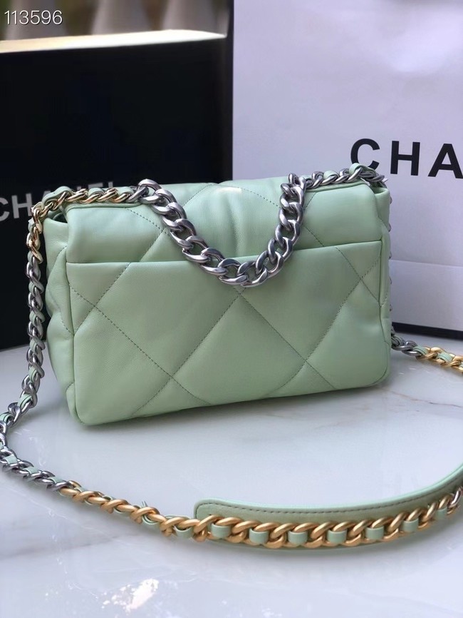 CHANEL Lambskin 19 Flap Bag AS1160 AS1161 light blue