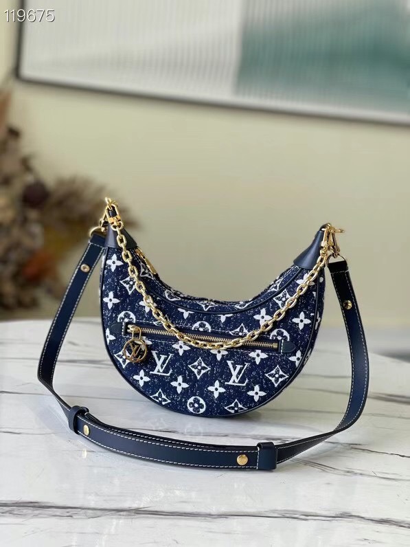 Louis Vuitton Monogram denim m81166 dark blue