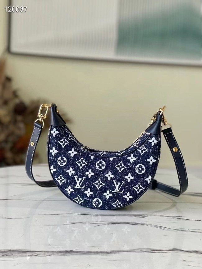 Louis Vuitton Monogram denim m81166 dark blue